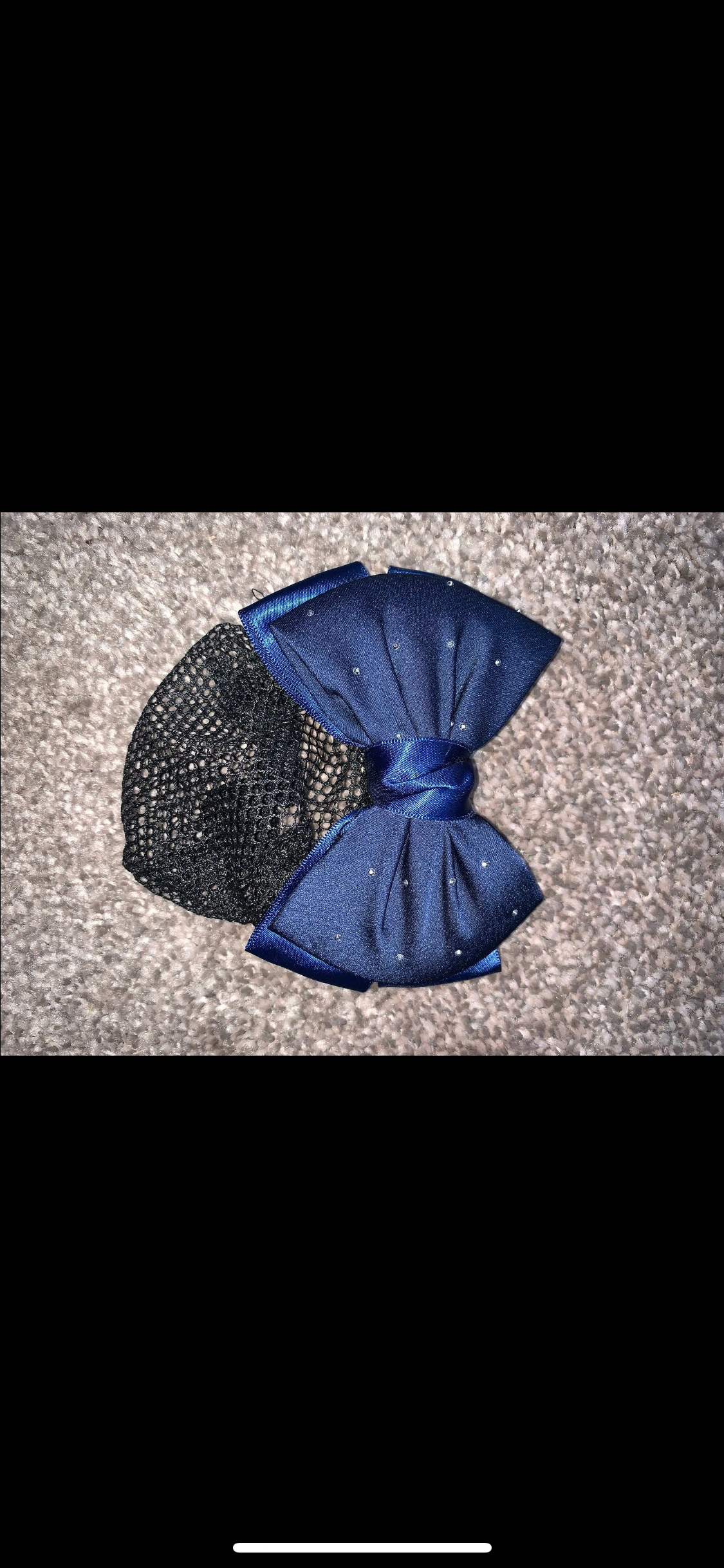 🆕 Brand New Hair Bow Clips with Hair Nets – Rhinestone Design 🆕