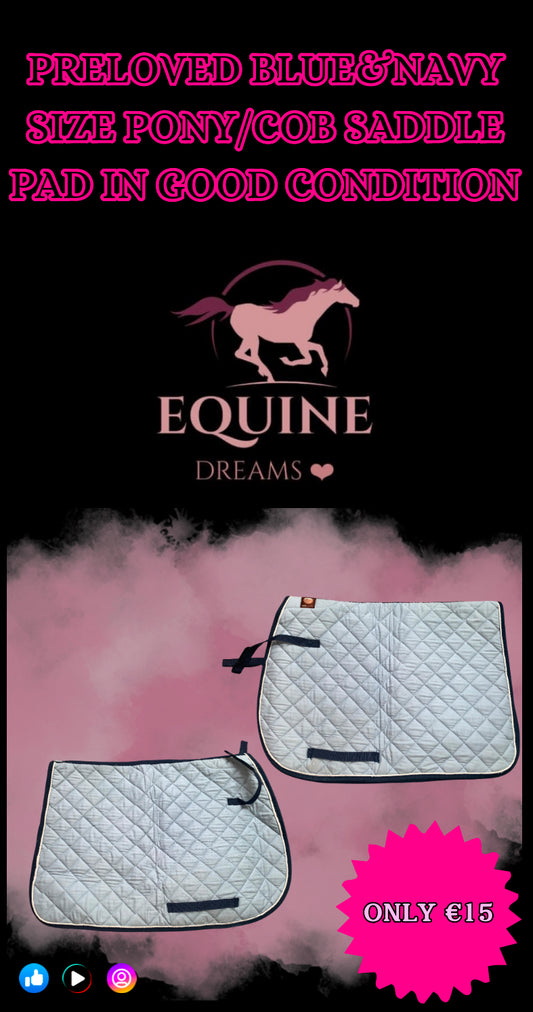 ✨ Preloved Geologic Saddle Pad – Size Pony/Cob ✨