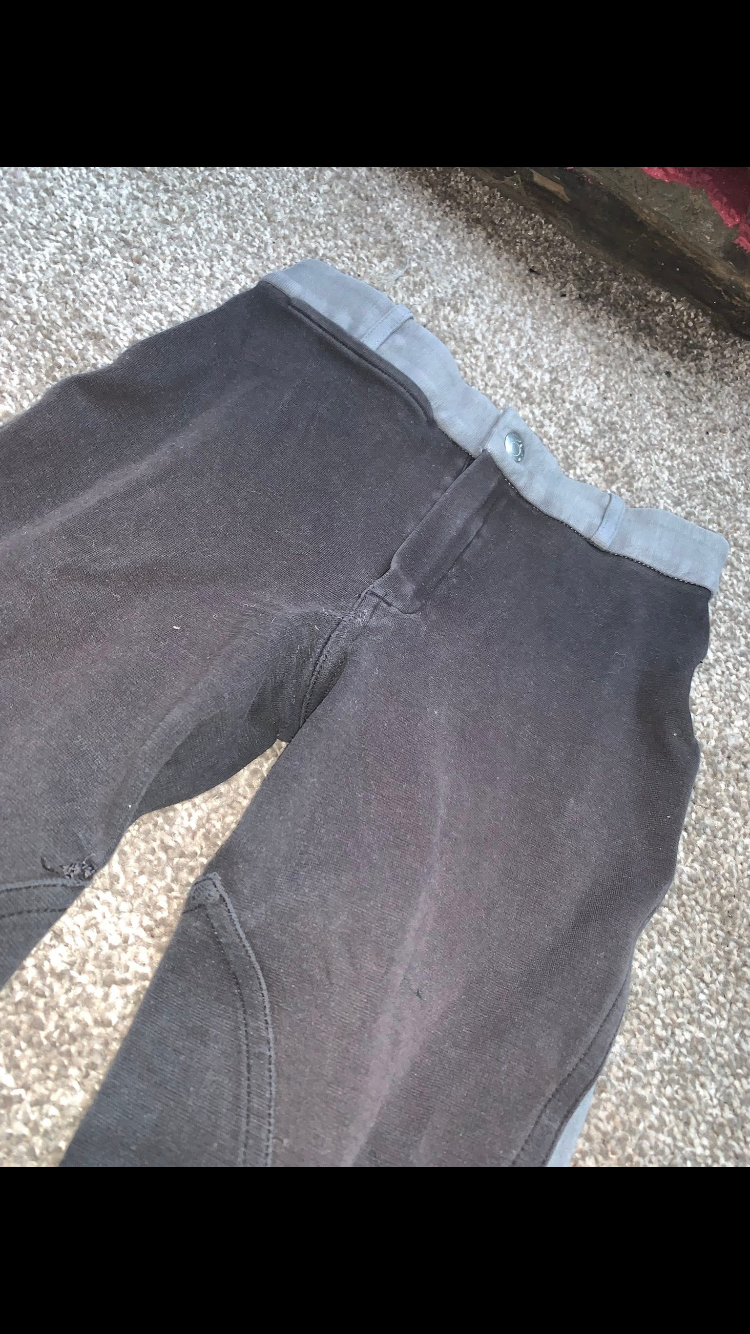 🖤 Preloved Kids Black & Grey Jods – Size 10yrs 🖤