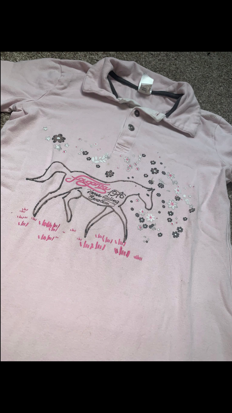 🎀 Preloved Kids Pink Polo Shirt – Size 12yrs 🎀