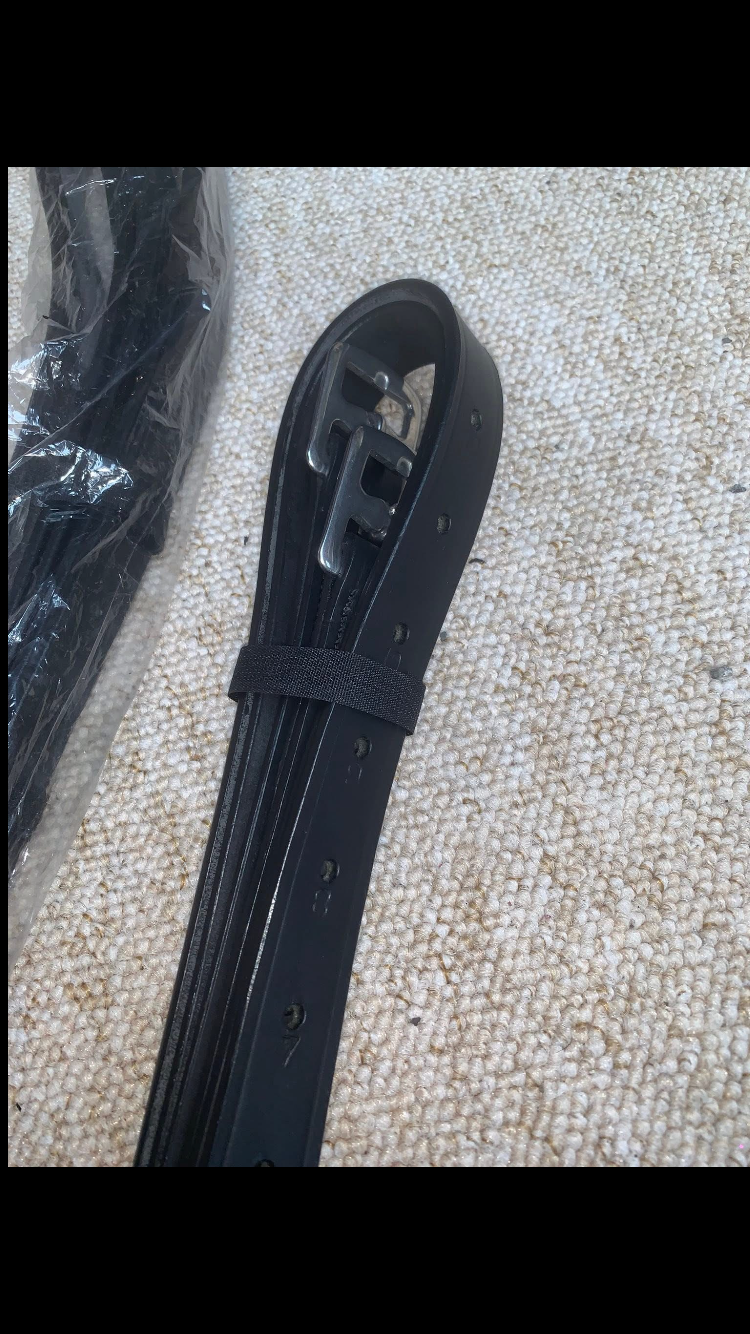 🆕 Brand New Black Adults Stirrup Leathers – x2 Available 🆕