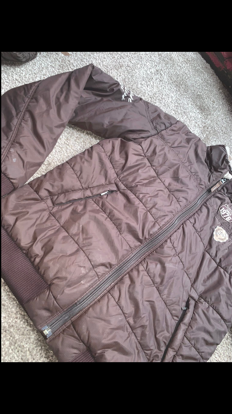 🤎 Preloved Kids Brown Lightweight Waterproof Yard Jacket – Size 14yrs 🤎