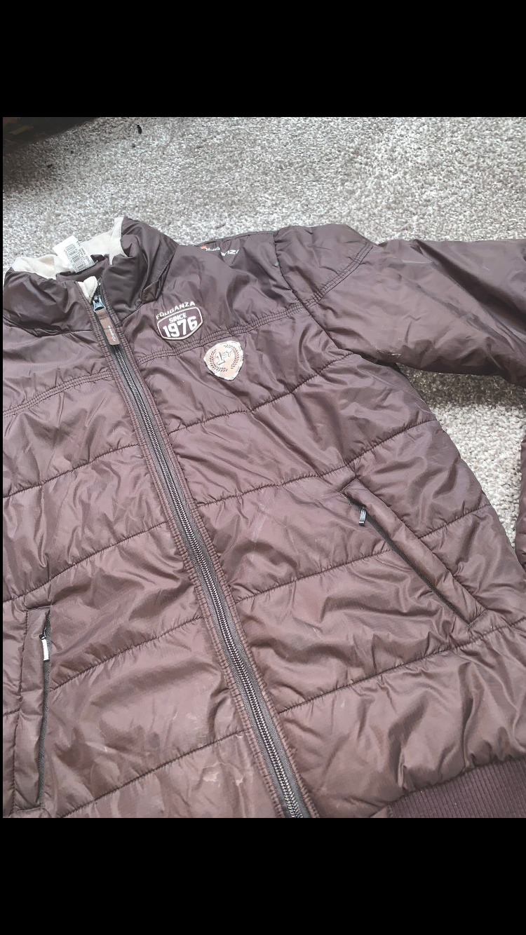 🤎 Preloved Kids Brown Lightweight Waterproof Yard Jacket – Size 14yrs 🤎