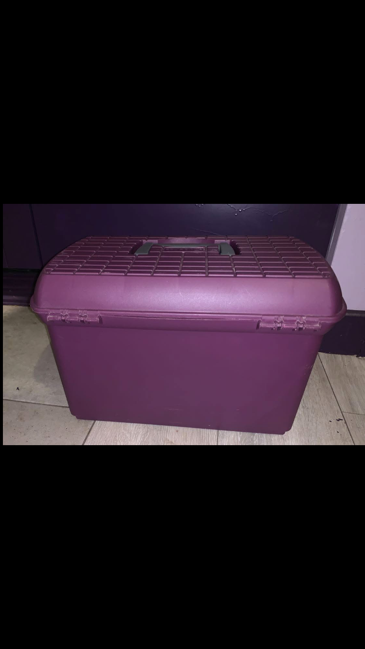 🪣 Like New Purple Large Grooming Box 🪣
