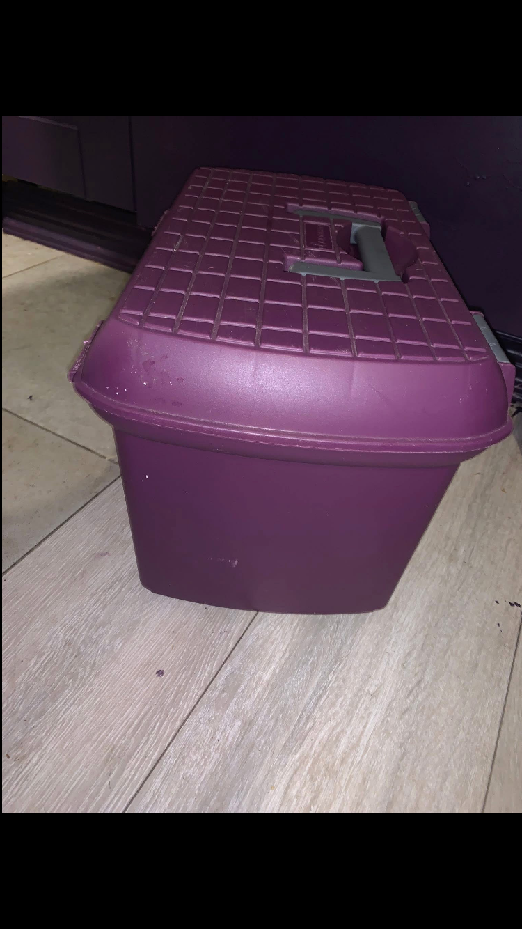 🪣 Like New Purple Large Grooming Box 🪣