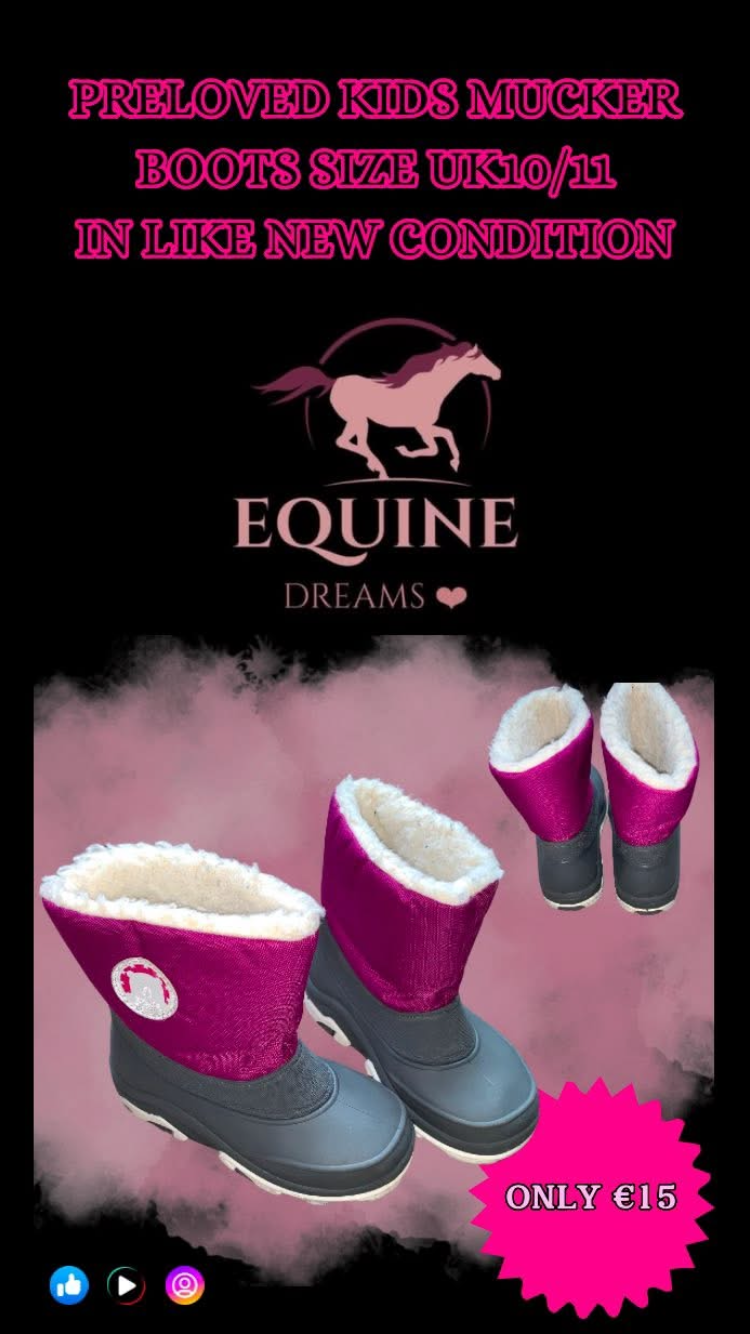 🥾 Like New Kids Mucker Boots – Size UK10/11 🥾