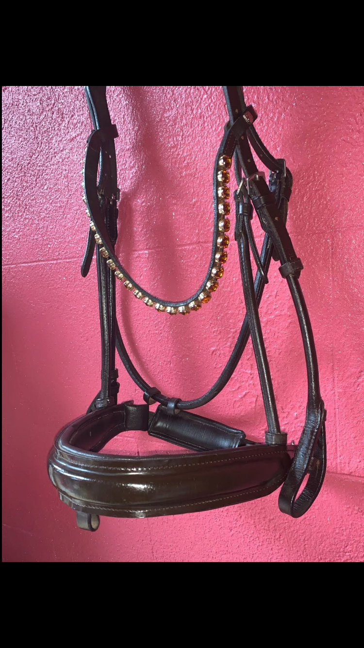 🤎 Preloved Brown Leather Comfort Bridle – Size Full 🤎