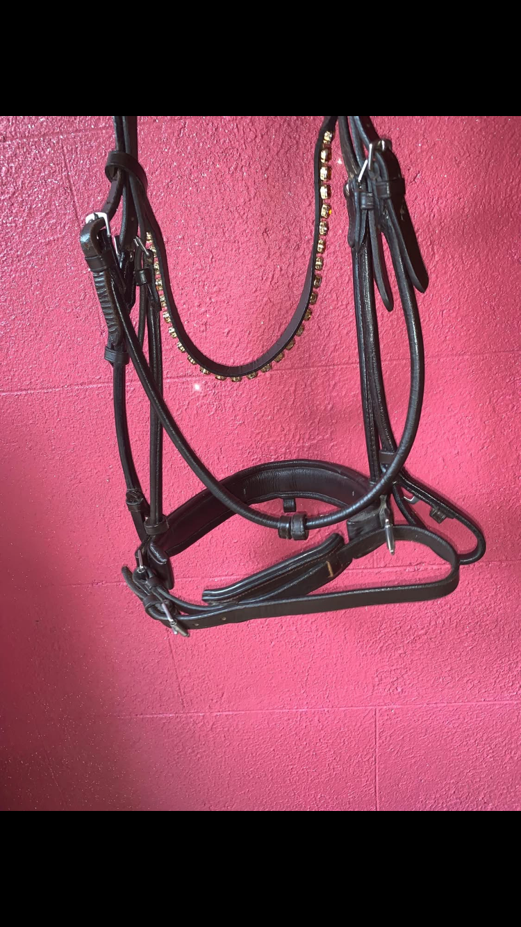 🤎 Preloved Brown Leather Comfort Bridle – Size Full 🤎