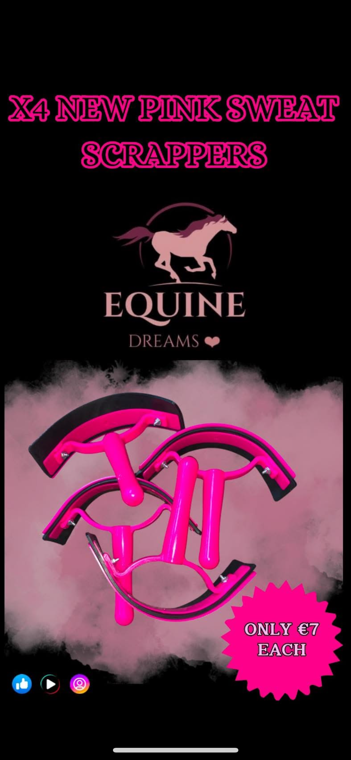 🆕 Brand New Pink Sweat Scrapers – x2 Available 🆕