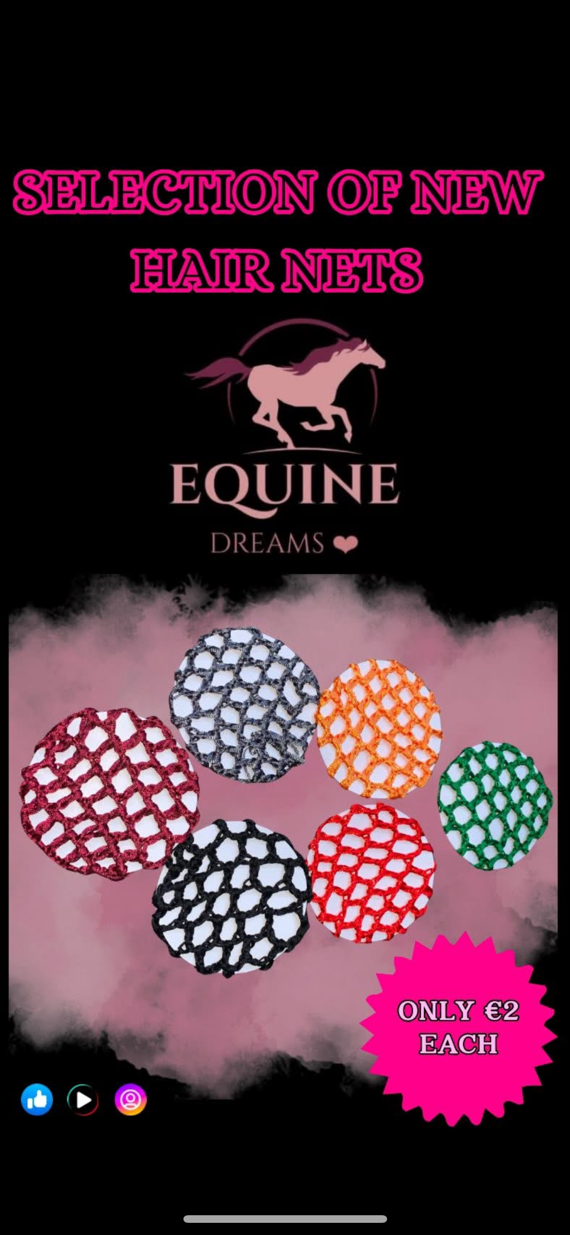 🆕 Selection of New Plain Hair Nets 🆕