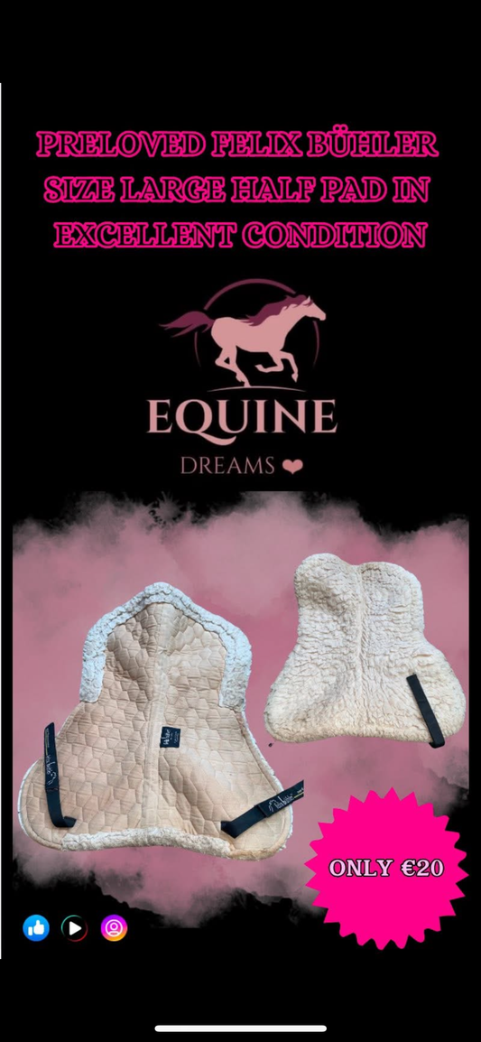 🧵 Preloved Felix Bühler Half Pad – Size Large 🧵