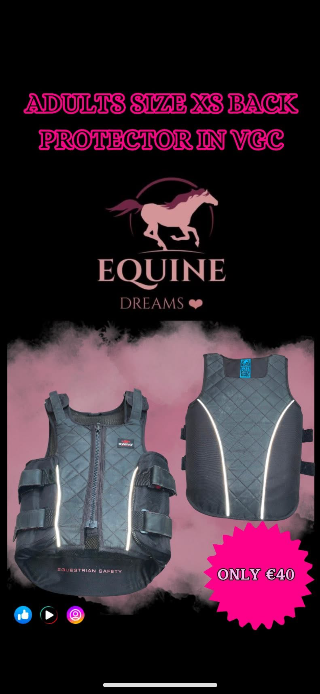 🛡️ Preloved Adult’s Back Protector – Size XS 🛡️