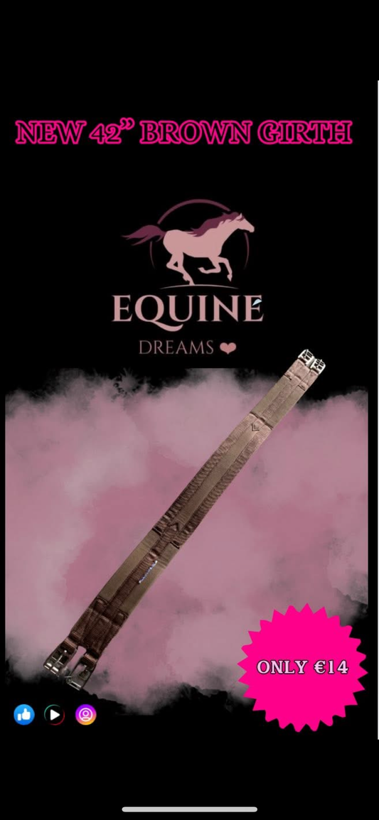 🤎🐴 New Brown Girth – 42” 🐴🤎