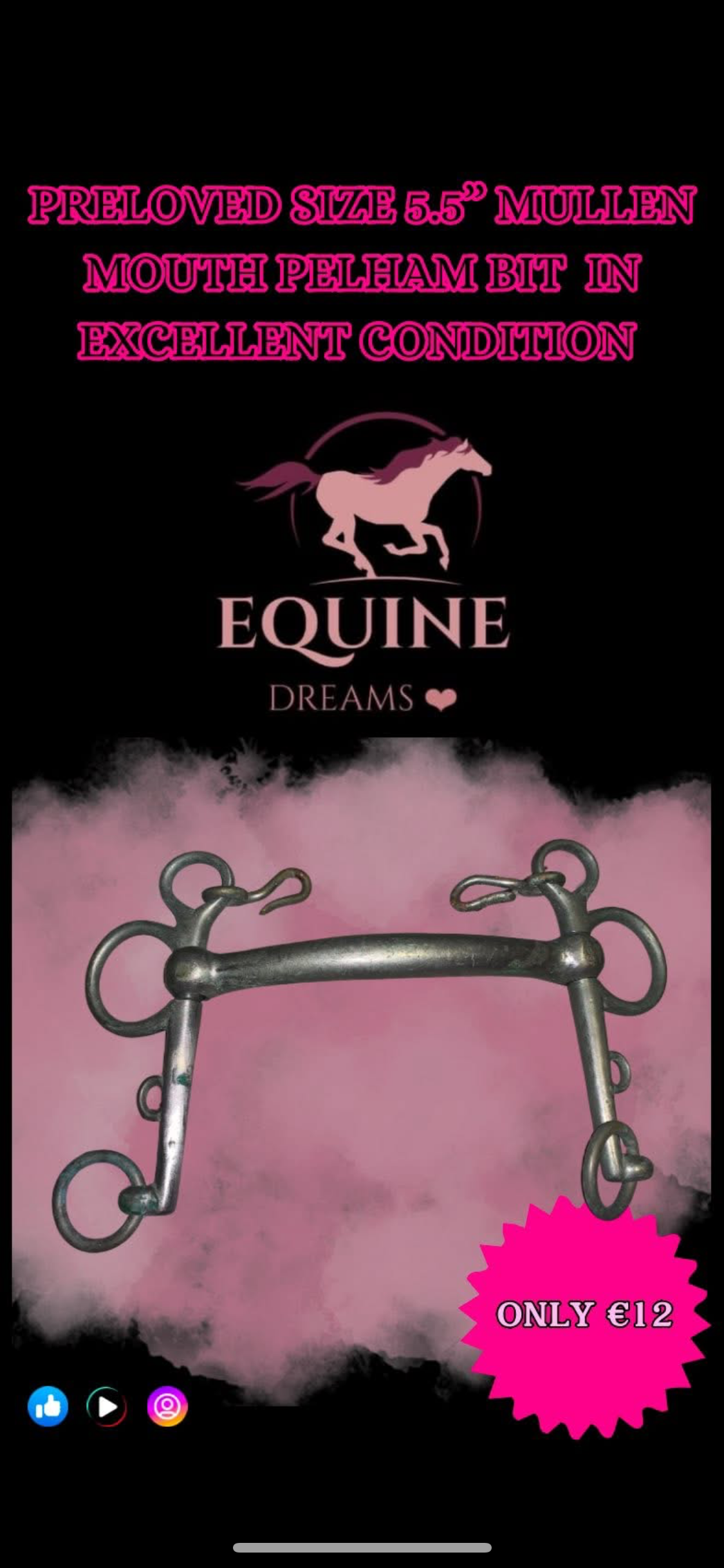 🐴 Preloved 5.5” Mullen Mouth Pelham 🐴