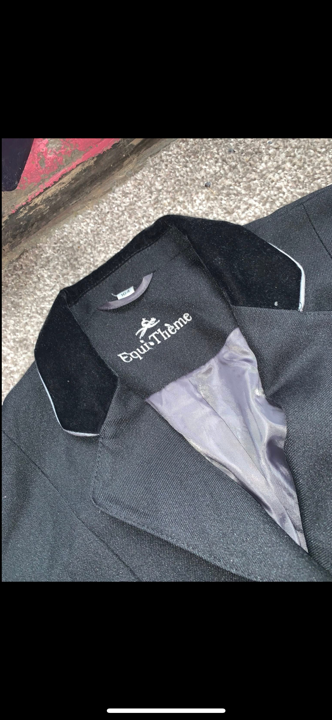 🖤 Preloved Ladies Black EquiTheme Show Jacket – Approx. UK10 🖤