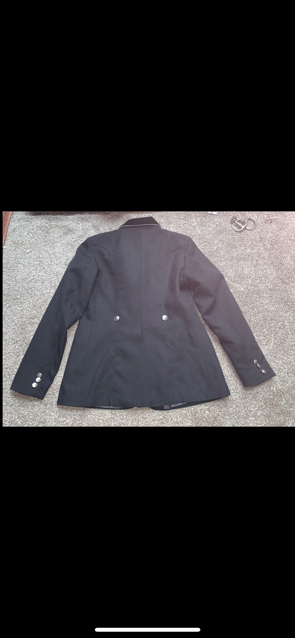 🖤 Preloved Ladies Black EquiTheme Show Jacket – Approx. UK10 🖤