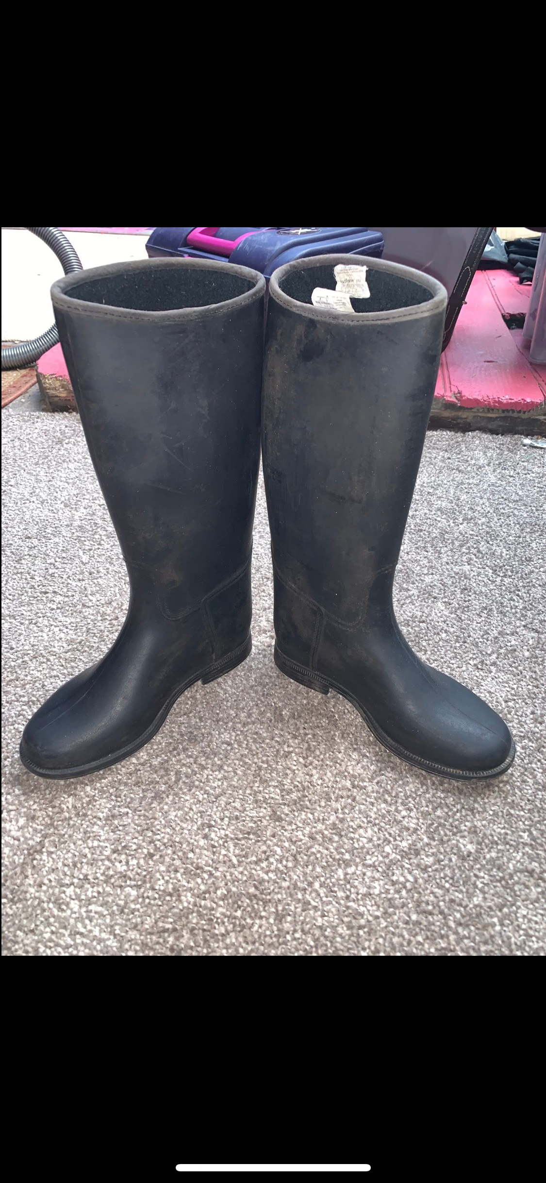 🥾 Preloved Kids Long Rubber Riding Boots – Size UK 12.5 🥾
